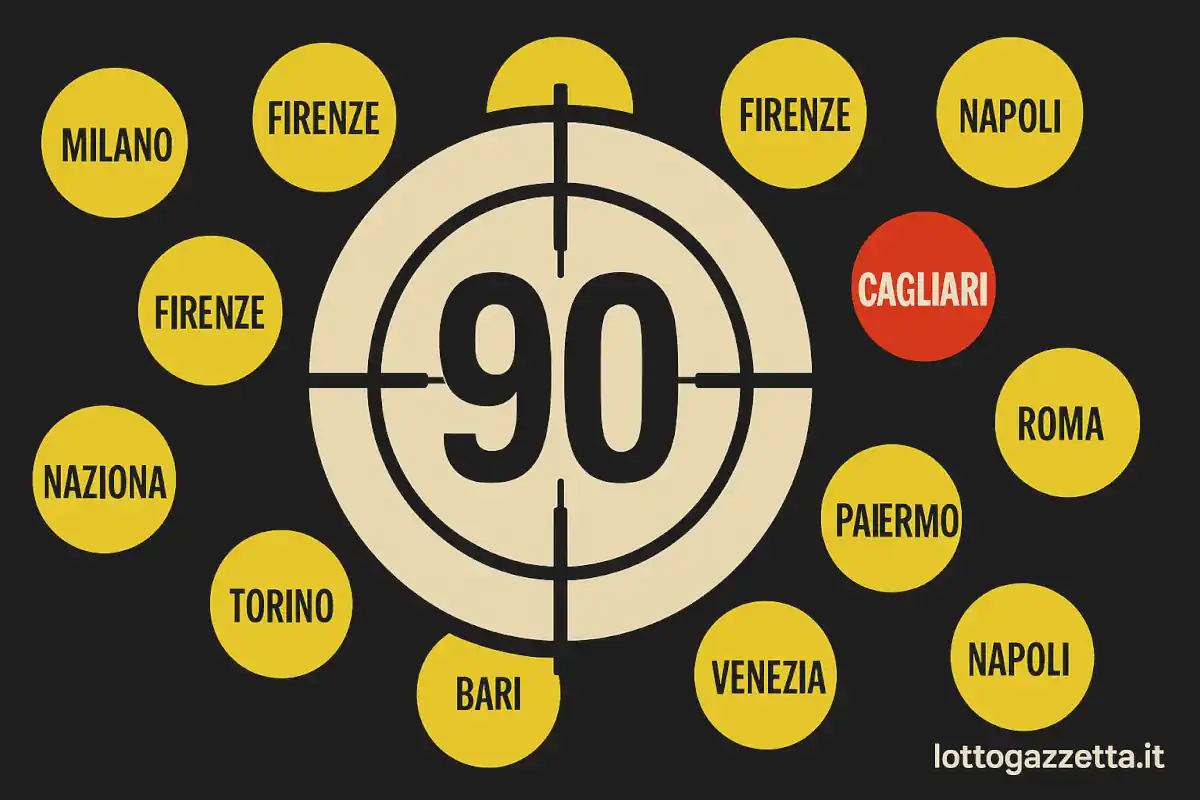 Numero 90 Lotto: L'Analisi a Ruota per il Colpo Imminente 8 Numero 90 Lotto: L’Analisi a Ruota per il Colpo Imminente
