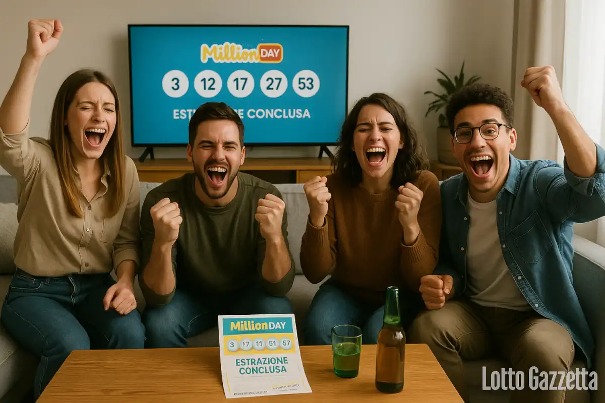 MillionDay e MillionDayExtra di oggi 15/11/2025