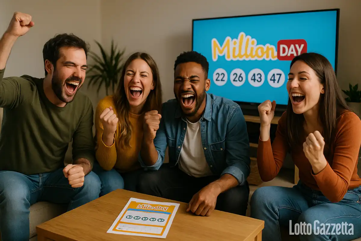 MillionDay e MillionDayExtra di oggi 22/11/2025