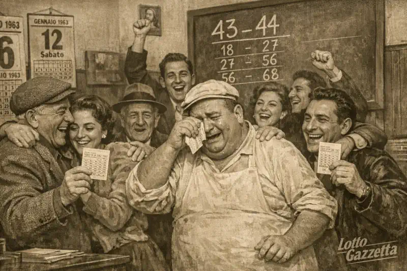 Il Segreto dell'Ambo 43-44: Una Storia dal Banco di Alcide 7 Ambo 43-44 Tags: Ambo 43-44, Storia del Lotto, Cabala Romana, Previsioni Lotto, Storie di Alcide, Roma 1963, Miracoli e Numeri