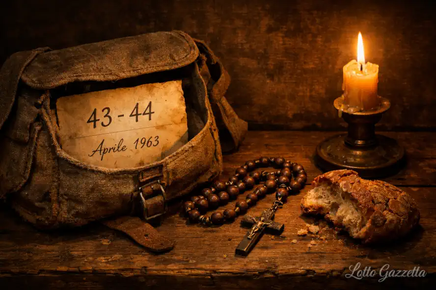 Il Segreto dell'Ambo 43-44: Una Storia dal Banco di Alcide 8 Ambo 43-44 Tags: Ambo 43-44, Storia del Lotto, Cabala Romana, Previsioni Lotto, Storie di Alcide, Roma 1963, Miracoli e Numeri