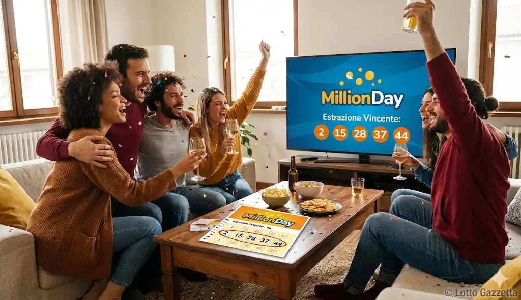 MillionDay e MillionDayExtra di oggi 04/12/2025