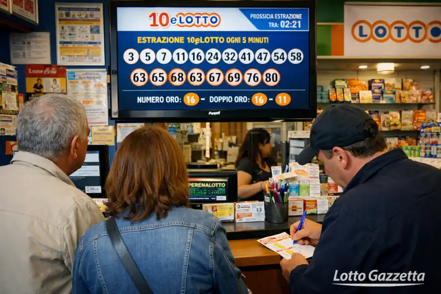 Estrazioni del 10eLotto del 08/01/2026