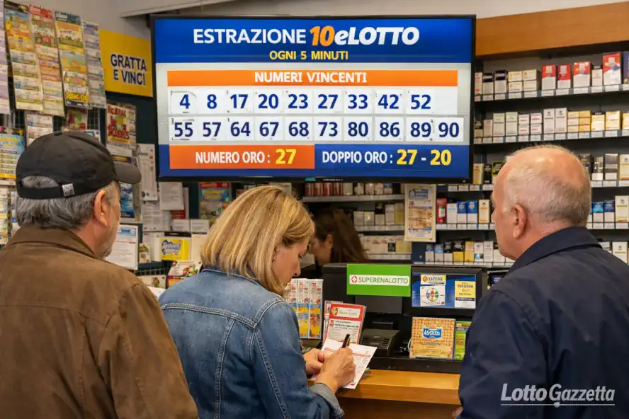 Estrazioni del 10eLotto del 22/01/2026