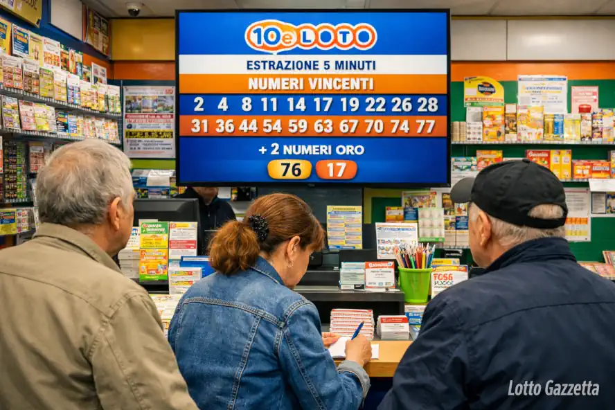 Estrazioni del 10eLotto del 23/01/2026