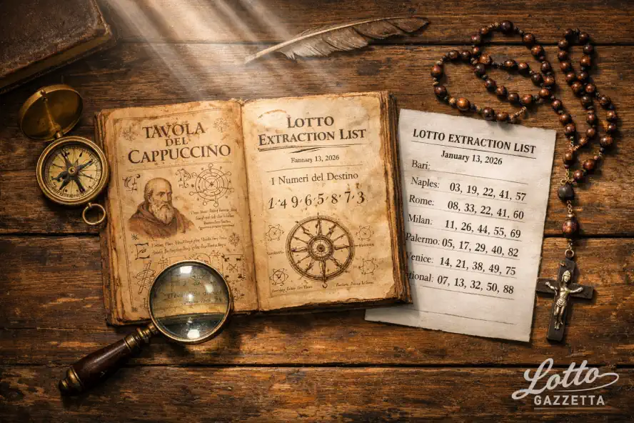 Tavola del Cappuccino 13 Gennaio 2026 dettagli manoscritto e strumenti