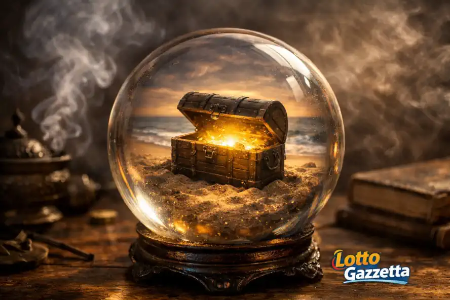 Madame Cassiopea e il Sogno: Numeri dall'Aldilà - La visione del baule misterioso nella sfera.