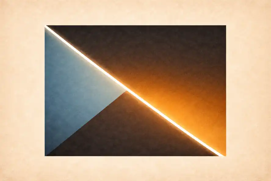 Arte astratta geometrica rappresentante la teoria della diagonale fissa nel lotto