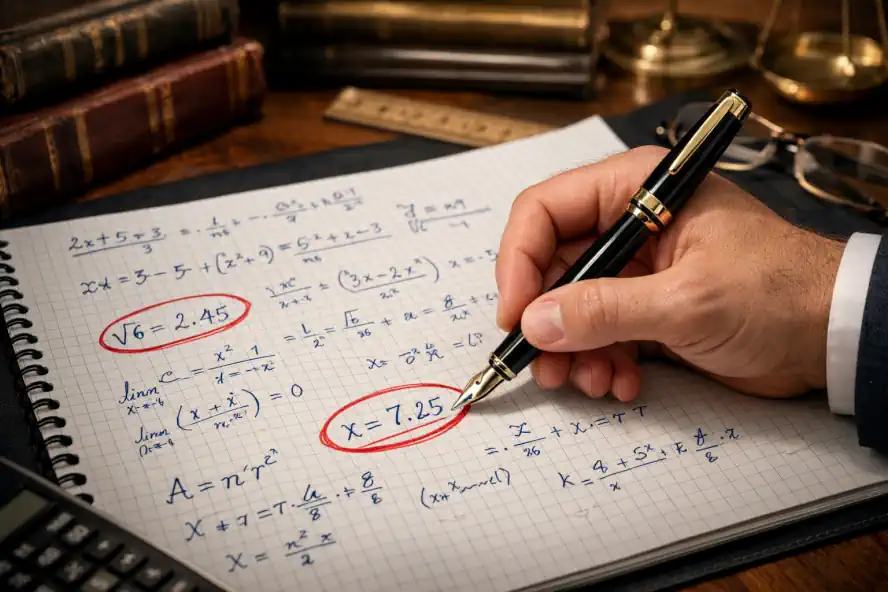 Metodo Lotto Bari Torino: Analista che esegue i calcoli della previsione lottologica