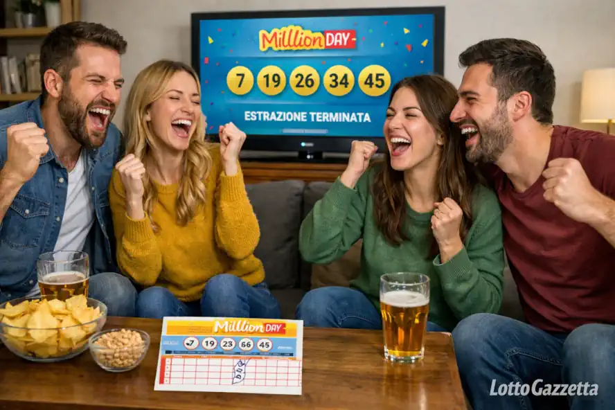 MillionDay e MillionDayExtra di oggi 23/01/2026