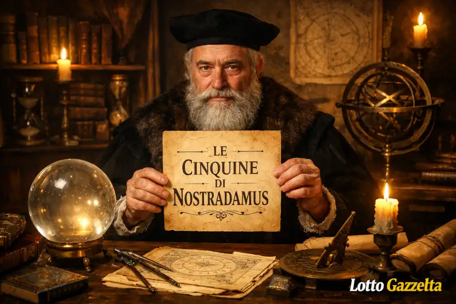 Le cinquine di NOSTRADAMUS del 09/01/2026 5 Le cinquine di NOSTRADAMUS del 09/01/2026