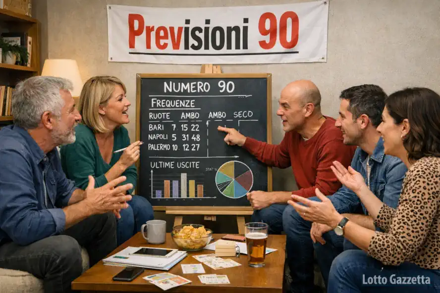 Previsioni Lotto con il 90 del 07/01/2026
