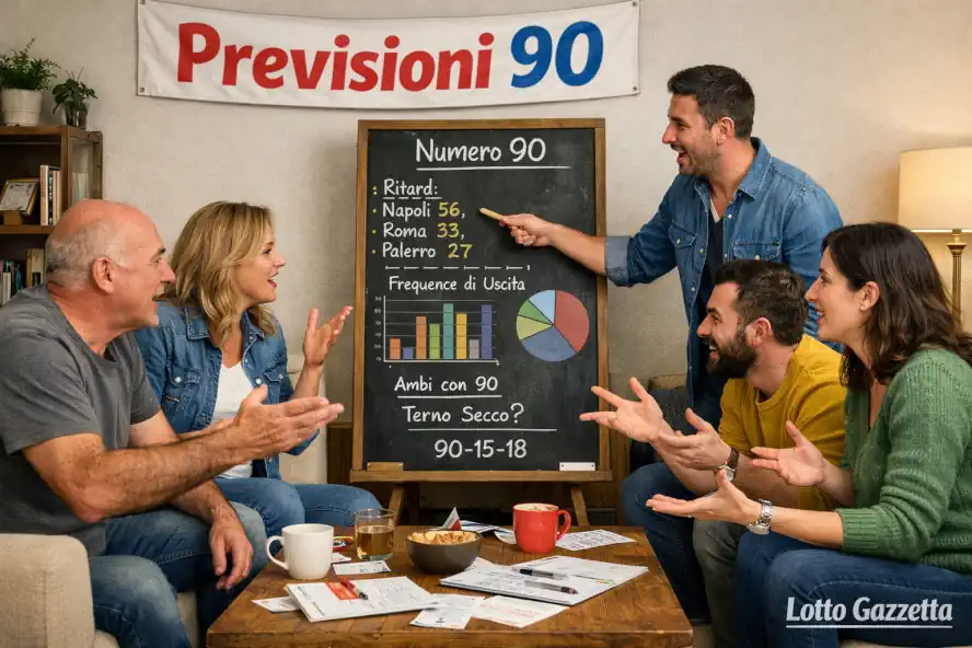 Previsioni Lotto con il 90 del 08/01/2026