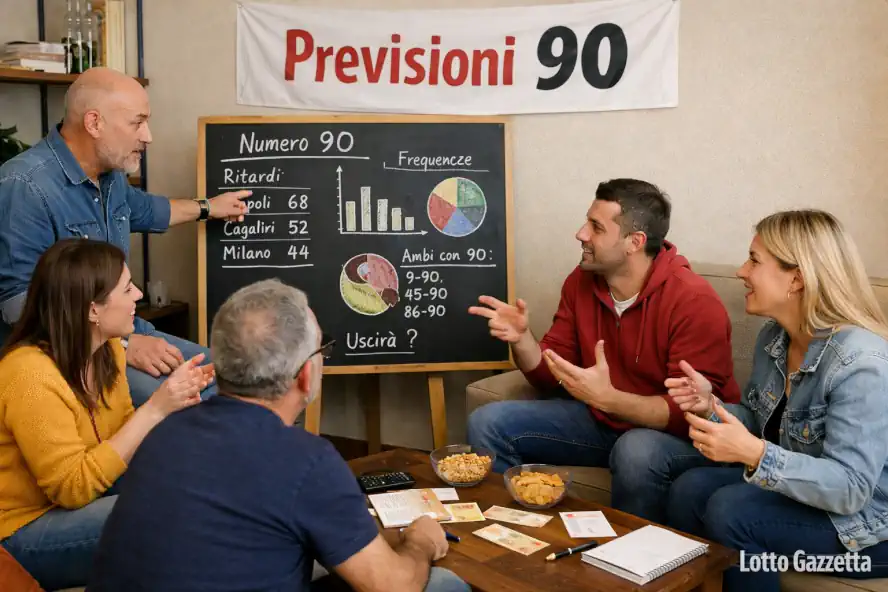 Previsioni Lotto con il 90 del 10/01/2026