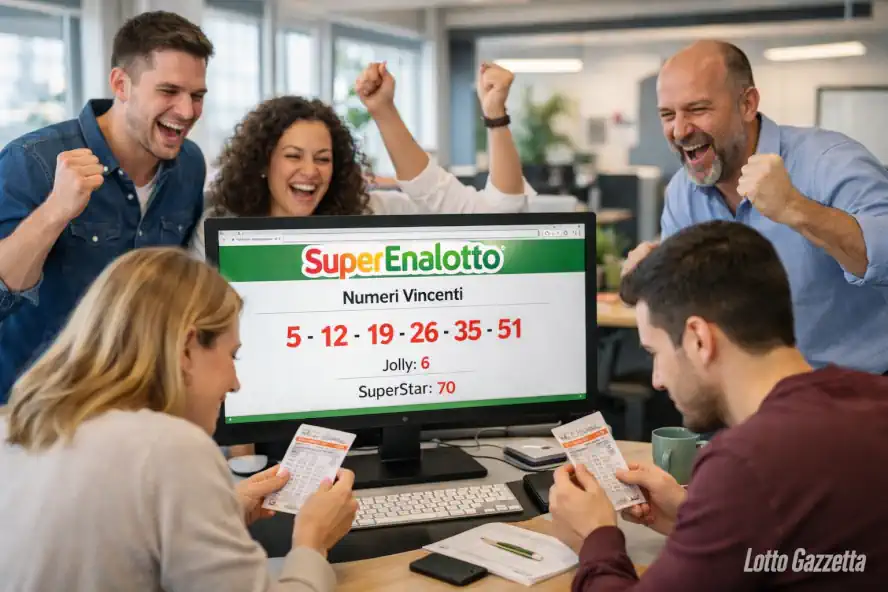 Estrazioni Superenalotto del 08/01/2026