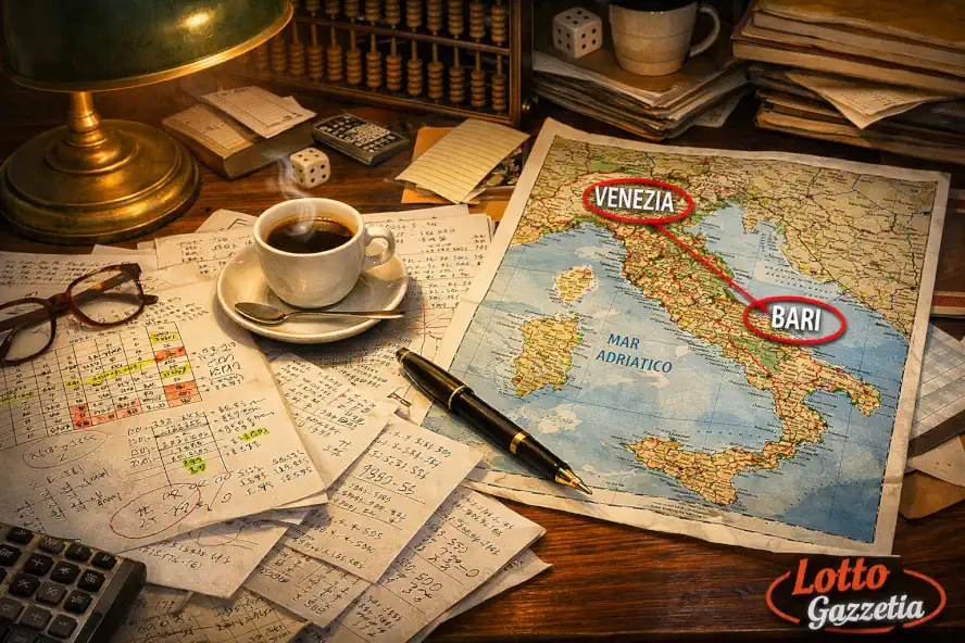 Vincite Lotto e Previsioni: Estrazione del 13 Gennaio 2026 9 Estrazione del 13 Gennaio 2026: Vincite e Previsioni di Gino Pinna - Scrivania analista con previsioni Lotto.