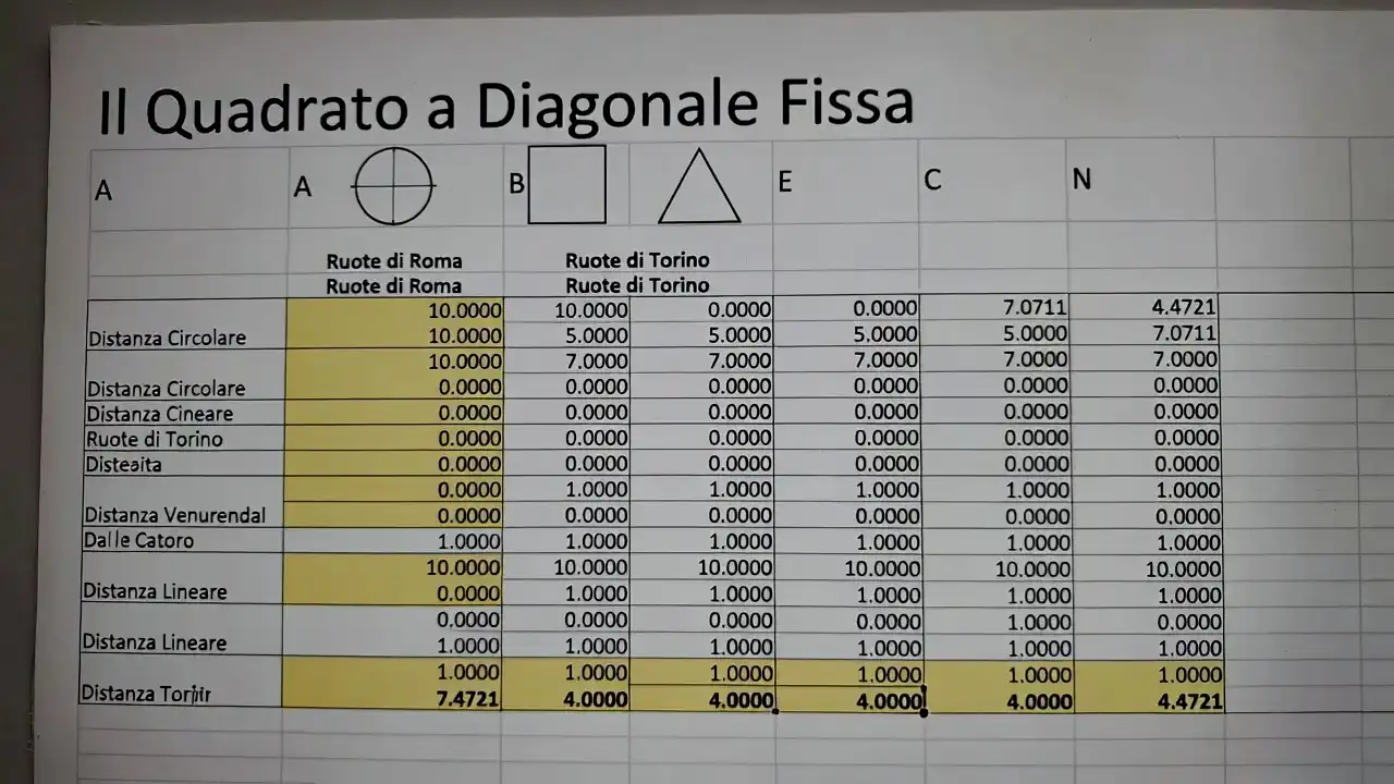 Il Quadrato a Diagonale Fissa e il Mistero di Fabarri 8 Fabarri e il Mistero del Quadrato a Diagonale Fissa