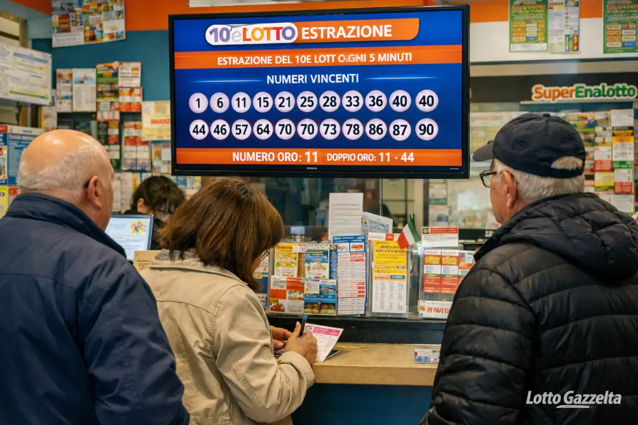 Estrazioni del 10eLotto del 12/03/2026