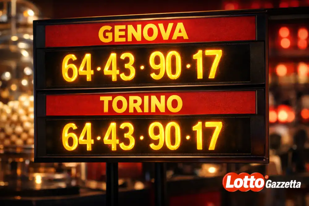 Distanza armonica e Ambo Spia di somma 17 a Genova e Torino