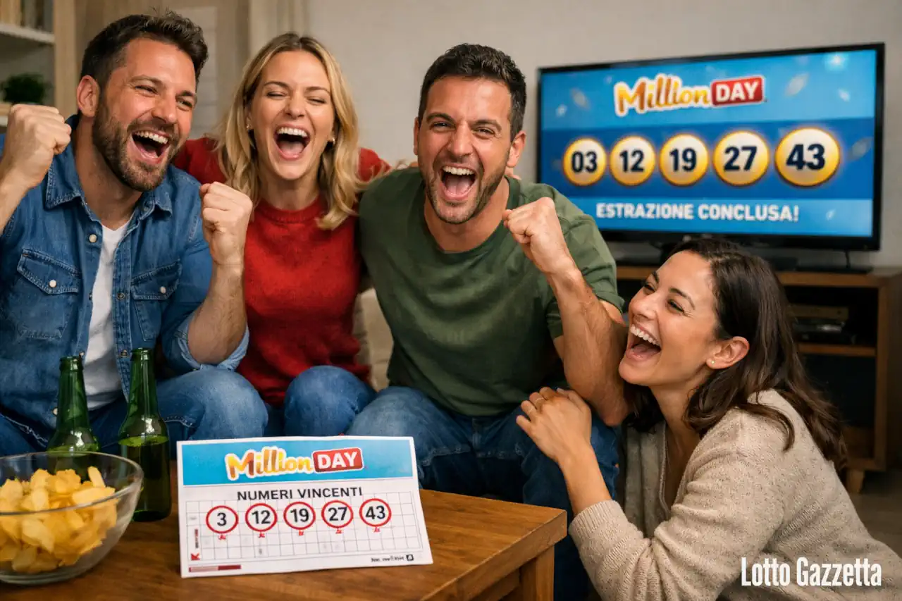 MillionDay e MillionDayExtra di oggi 12/03/2026