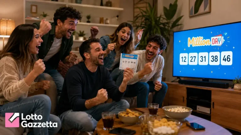 MillionDay oggi: numeri vincenti ed Extra 5 Estrazioni MillionDay e MillionDay Extra