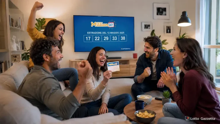 MillionDay oggi: numeri vincenti ed Extra 5 Estrazioni MillionDay e MillionDay Extra