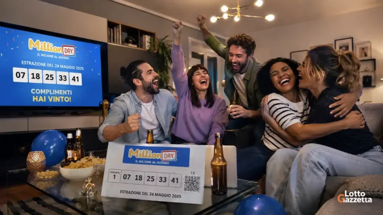 MillionDay oggi: numeri vincenti ed Extra 5 Estrazioni MillionDay e MillionDay Extra