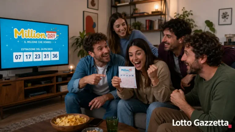 MillionDay oggi: numeri vincenti ed Extra 5 Estrazioni MillionDay e MillionDay Extra