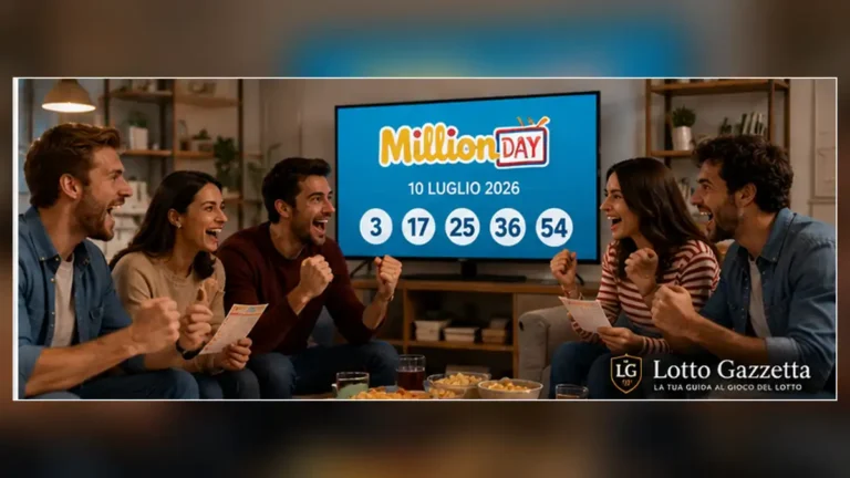 MillionDay oggi: numeri vincenti ed Extra 3 MillionDay oggi: numeri vincenti ed Extra