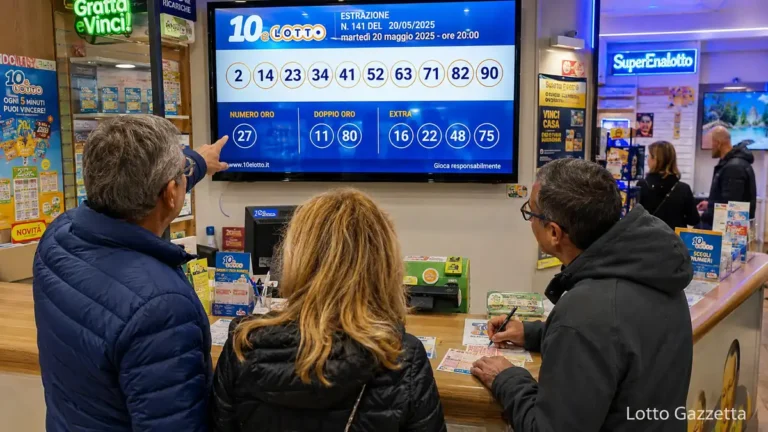 Estrazioni 10eLotto oggi: risultati e numeri vincenti 3 Estrazioni 10eLotto di oggi