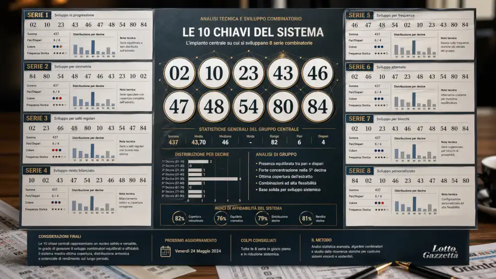 10eLotto serale: 8 serie da seguire per 9 concorsi 8 10eLotto serale: 8 serie da seguire per 9 concorsi