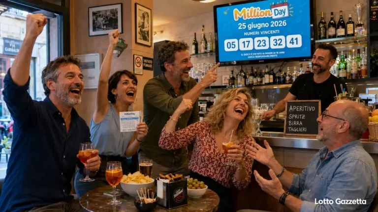 MillionDay oggi: numeri vincenti ed Extra 5 Estrazioni MillionDay e MillionDay Extra