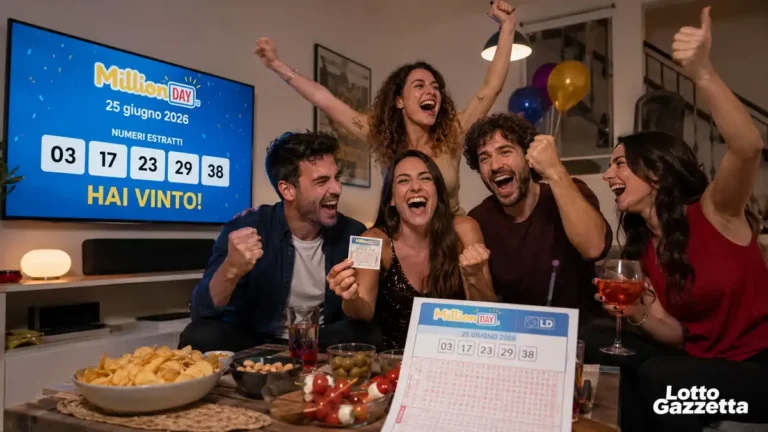 MillionDay oggi: numeri vincenti ed Extra