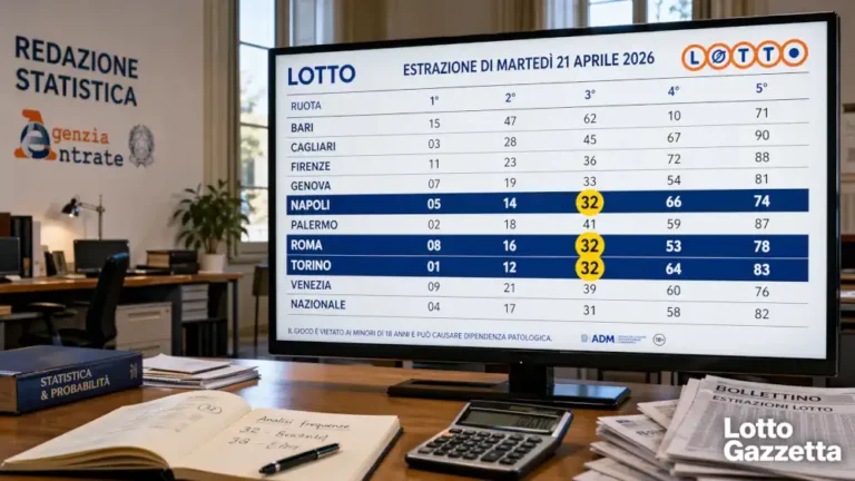 Estrazione Lotto 21 aprile 2026: 9 segnali chiave
