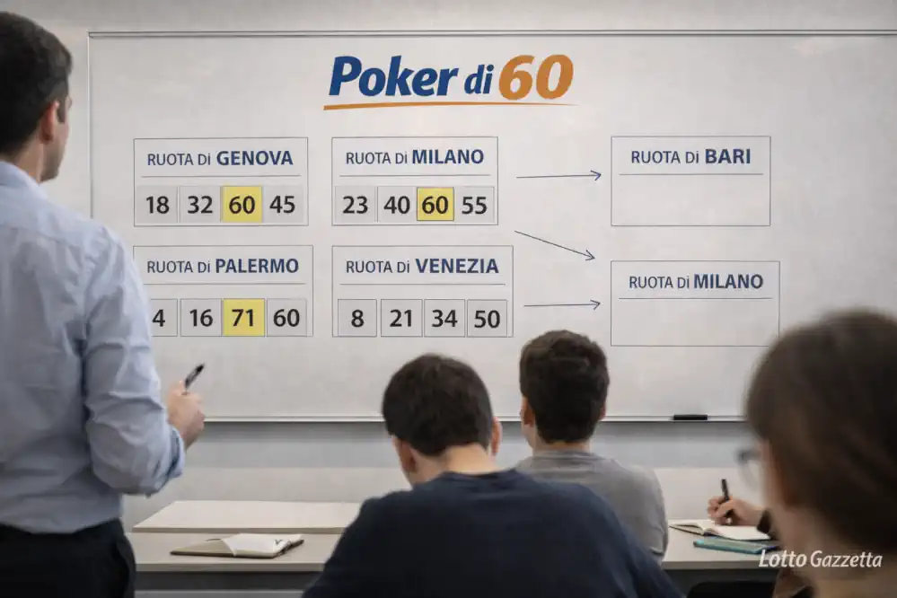Poker di 60: 14 casi perfetti sempre vincenti con previsione 8 Poker di 60: 14 casi perfetti sempre vincenti con previsione