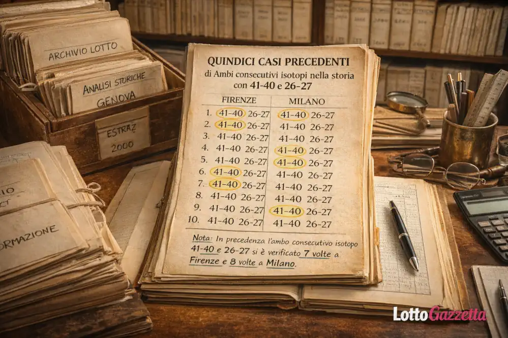 Ambo isotopo Genova Nazionale: 15 casi con 4 ambi secchi 6 Ambo isotopo Genova Nazionale: 15 casi con 4 ambi secchi