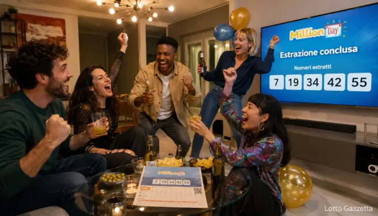 MillionDay oggi: numeri vincenti ed Extra 4 MillionDay e MillionDay Extra