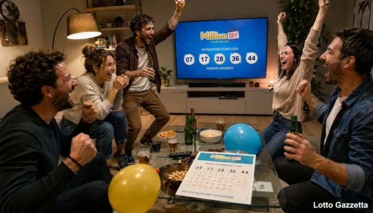 MillionDay oggi: numeri vincenti ed Extra 5 Estrazioni MillionDay e MillionDay Extra