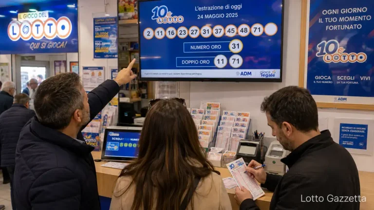 Estrazioni 10eLotto oggi: risultati e numeri vincenti