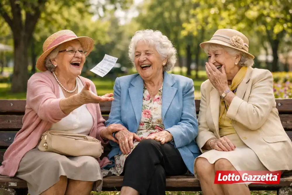 La terzina della nonna dopo lo sketch al parco