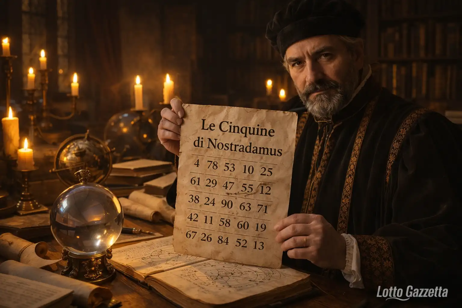 Le cinquine di NOSTRADAMUS del 07/04/2026 9 Le cinquine di NOSTRADAMUS del 07/04/2026