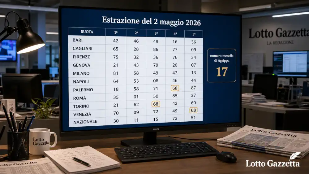 Tavole di Agrippa Lotto: il 17 chiama il 68 8 Tavole di Agrippa Lotto: il 17 chiama il 68