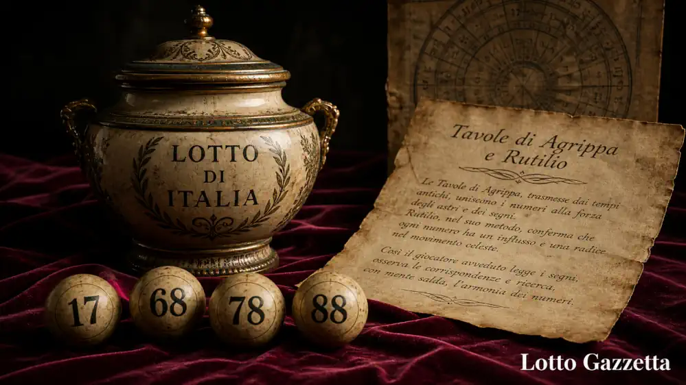 Tavole di Agrippa Lotto: il 17 chiama il 68 9 Tavole di Agrippa Lotto: il 17 chiama il 68