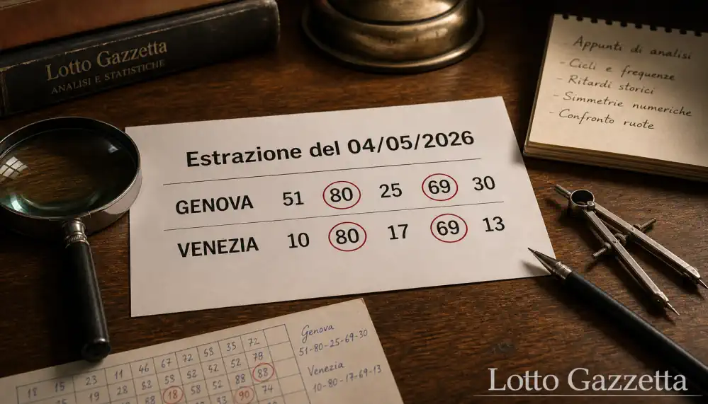 Analisi Lotto 4 maggio: doppia isotopia 80-69