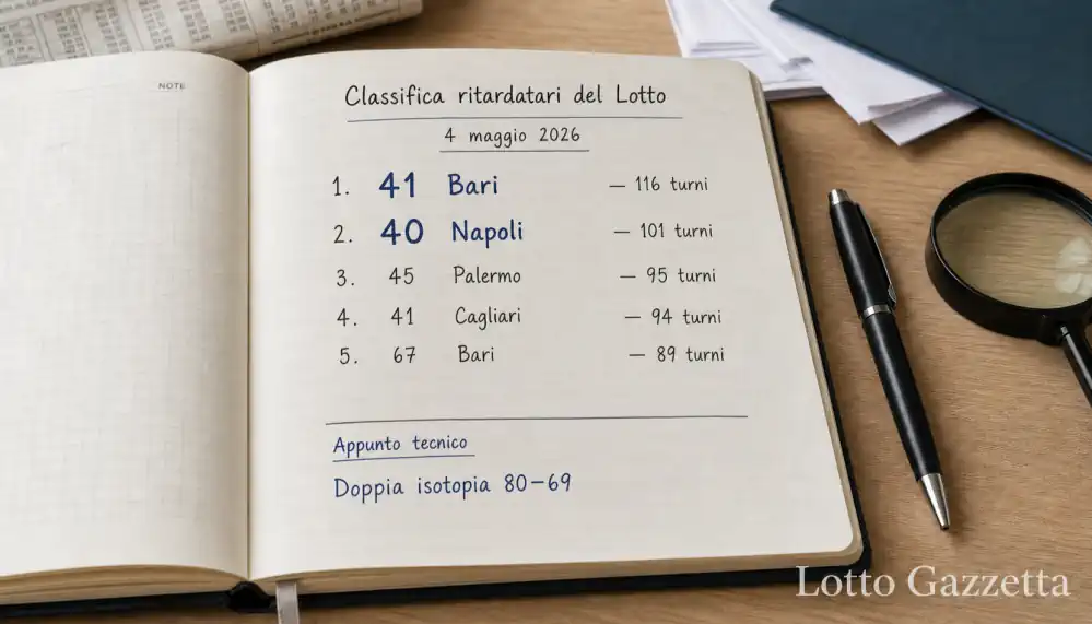 Analisi Lotto 4 maggio: doppia isotopia 80-69 7 Analisi Lotto 4 maggio: doppia isotopia 80-69