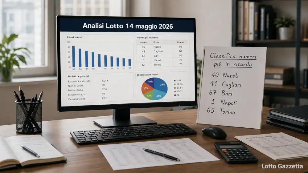 Analisi Lotto 14/05/2026: la Lente svela degli ambi 9 Analisi Lotto 14/05/2026: la Lente svela degli ambi
