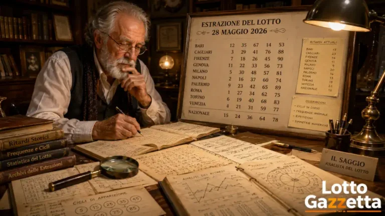 Analisi Lotto 28/05/2026: l’asse 53 del Saggio 5 Analisi Lotto 28/05/2026: l’asse 53 del Saggio