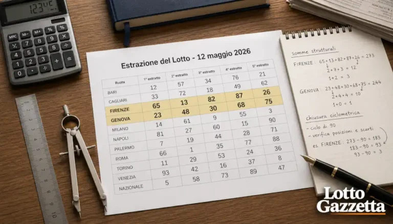 Analisi Lotto 12 maggio: il 58 in chiusura 5 Analisi Lotto 12 maggio: il 58 in chiusura