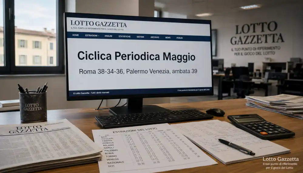 Ciclica Periodica Maggio: 39 forte su Palermo e Venezia
