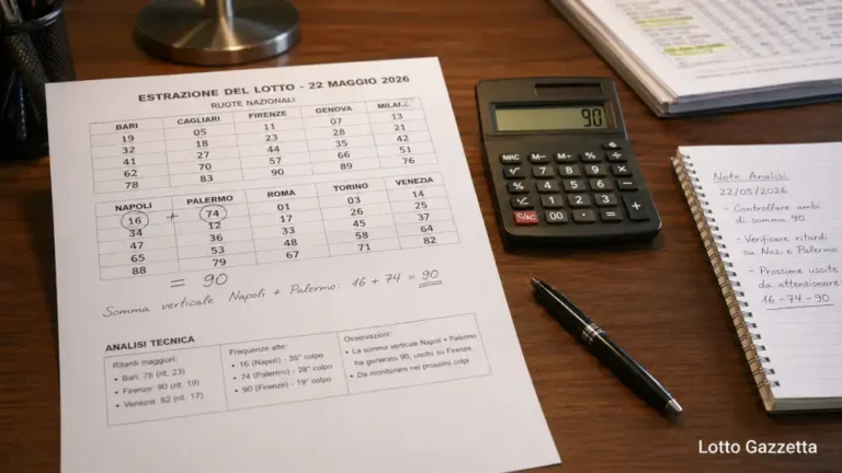 Somma verticale 90 Lotto: 69 mirato su GE-NA 4 Somma verticale 90 Lotto: 69 mirato su GE-NA